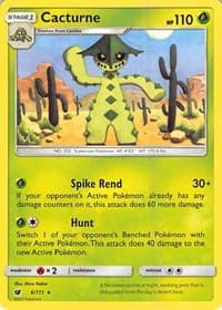 Cacturne - SM - Crimson Invasion - Pokemon card
