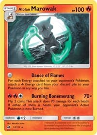 Alolan Marowak - SM - Crimson Invasion - Pokemon card