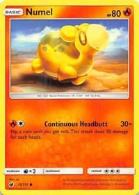 Numel - SM - Crimson Invasion - Pokemon card