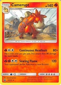 Camerupt - SM - Crimson Invasion - Pokemon card
