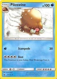 Piloswine - SM - Crimson Invasion - Pokemon card