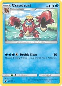 Crawdaunt - SM - Crimson Invasion - Pokemon card