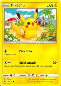 Pikachu - SM - Crimson Invasion - Pokemon card