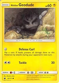 Alolan Geodude - SM - Crimson Invasion - Pokemon card