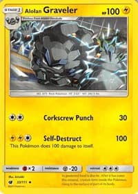 Alolan Graveler - SM - Crimson Invasion - Pokemon card