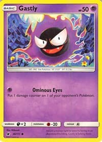 Gastly - SM - Crimson Invasion - Pokemon card