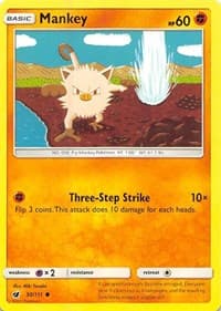 Mankey - SM - Crimson Invasion - Pokemon card