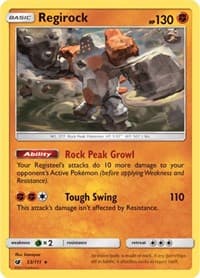 Regirock - SM - Crimson Invasion - Pokemon card
