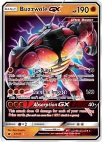 Buzzwole GX - SM - Crimson Invasion - Pokemon card