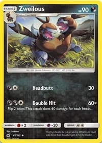 Zweilous - SM - Crimson Invasion - Pokemon card