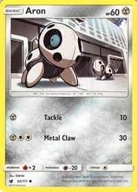 Aron - SM - Crimson Invasion - Pokemon card