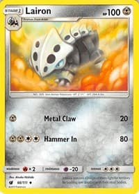 Lairon - SM - Crimson Invasion - Pokemon card