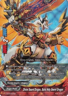 Divine Sword Dragon, Saint Holy Sword Dragon (RRR Foil) - X-TD03: Thunderous Warlords Alliance - Future Card BuddyFight card