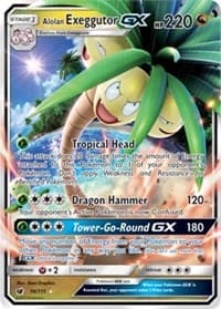 Alolan Exeggutor GX - SM - Crimson Invasion - Pokemon card