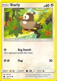 Starly - SM - Crimson Invasion - Pokemon card