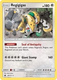 Regigigas - SM - Crimson Invasion - Pokemon card