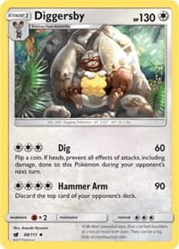 Diggersby - SM - Crimson Invasion - Pokemon card