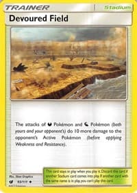 Devoured Field - SM - Crimson Invasion - Pokemon card