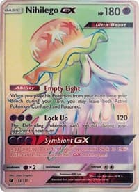 Nihilego GX (Secret) - SM - Crimson Invasion - Pokemon card