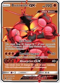 Buzzwole GX (Full Art) - SM - Crimson Invasion - Pokemon card