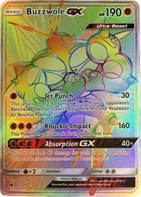 Buzzwole GX (Secret) - SM - Crimson Invasion - Pokemon card
