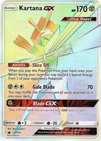 Kartana GX (Secret) - SM - Crimson Invasion - Pokemon card