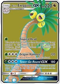 Alolan Exeggutor GX (Full Art) - SM - Crimson Invasion - Pokemon card