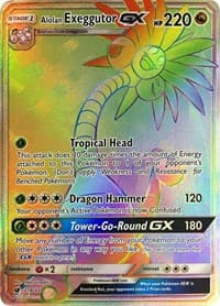 Alolan Exeggutor GX (Secret) - SM - Crimson Invasion - Pokemon card