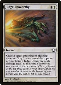 Judge Unworthy - Future Sight - Magic: The Gathering card