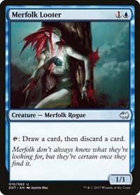 Merfolk Looter - Duel Decks: Merfolk vs. Goblins - Magic: The Gathering card