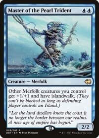 Master of the Pearl Trident - Duel Decks: Merfolk vs. Goblins - Magic: The Gathering card