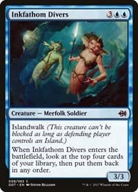 Inkfathom Divers - Duel Decks: Merfolk vs. Goblins - Magic: The Gathering card