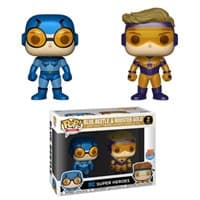 Blue Beetle & Booster Gold 2-Pack (Metallic) (Previews Exclusive) - Pop! Vinyl - Funko card