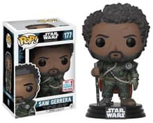 Star Wars: Rogue One: Saw Gerrera (Bobble-Head) (Barnes & Noble Exclusive) - Pop! Vinyl - Funko card