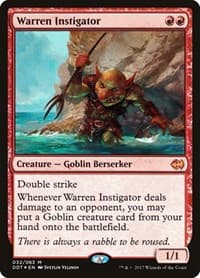 Warren Instigator - Duel Decks: Merfolk vs. Goblins - Magic: The Gathering card