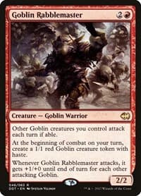 Goblin Rabblemaster - Duel Decks: Merfolk vs. Goblins - Magic: The Gathering card