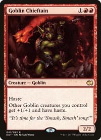 Goblin Chieftain - Duel Decks: Merfolk vs. Goblins - Magic: The Gathering card