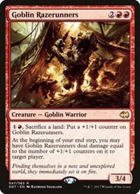 Goblin Razerunners - Duel Decks: Merfolk vs. Goblins - Magic: The Gathering card