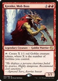 Krenko, Mob Boss - Duel Decks: Merfolk vs. Goblins - Magic: The Gathering card