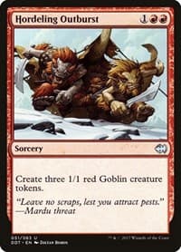 Hordeling Outburst - Duel Decks: Merfolk vs. Goblins - Magic: The Gathering card