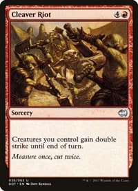 Cleaver Riot - Duel Decks: Merfolk vs. Goblins - Magic: The Gathering card