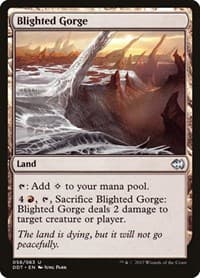 Blighted Gorge - Duel Decks: Merfolk vs. Goblins - Magic: The Gathering card