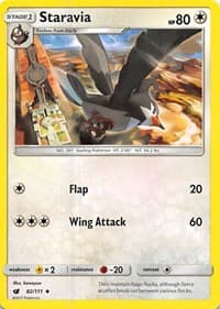 Staravia - SM - Crimson Invasion - Pokemon card