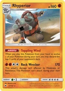 Rhyperior - 67/147 (SM Burning Shadows) - Deck Exclusives - Pokemon card