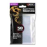 Board Game Sleeves Mini (59mm x 92mm) - Clear (50-Pack) - BCW Card Sleeves - Card Sleeves card