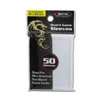 Board Game Sleeves Mini-American (41mm x 63mm) - Clear (50-Pack) - BCW Card Sleeves - Card Sleeves card