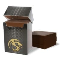 Deck Guards Double Matte Standard - Brown (80-Pack) - BCW Card Sleeves - Card Sleeves card
