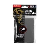 Deck Guards Double Matte Standard - Grey (50-Pack) - BCW Card Sleeves - Card Sleeves card