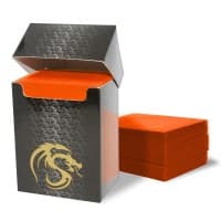 Deck Guards Double Matte Standard - Orange (80-Pack) - BCW Card Sleeves - Card Sleeves card