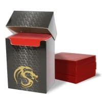 Deck Guards Double Matte Standard - Red (80-Pack) - BCW Card Sleeves - Card Sleeves card
